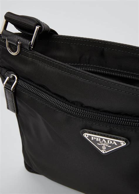 prada nylon and leather crossbody bag|Prada small nylon shoulder bag.